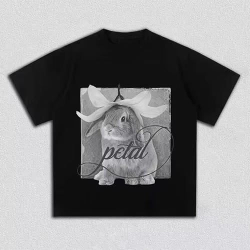 T-shirt Grafica Petali Ariana Grande Vintage Cotone Unisexs Unisexs T-shirt Estiva Streetwear