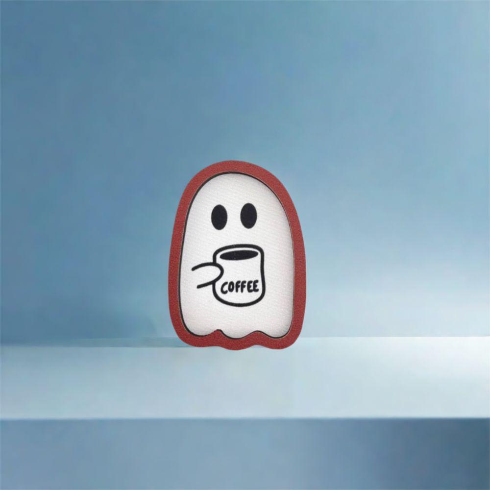 3pcs Cute Coffee Elf Ornament Wooden Miniature Statue Model Funny Hallween Ghost Ornament  Office