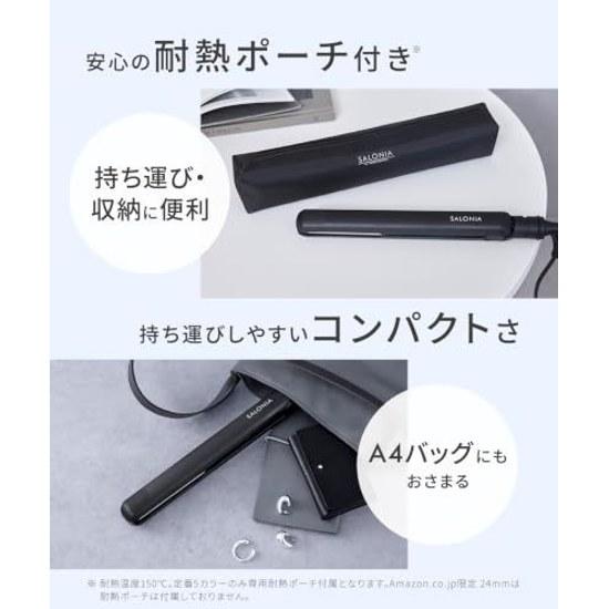 SALONIA Straight Iron 24mm Black