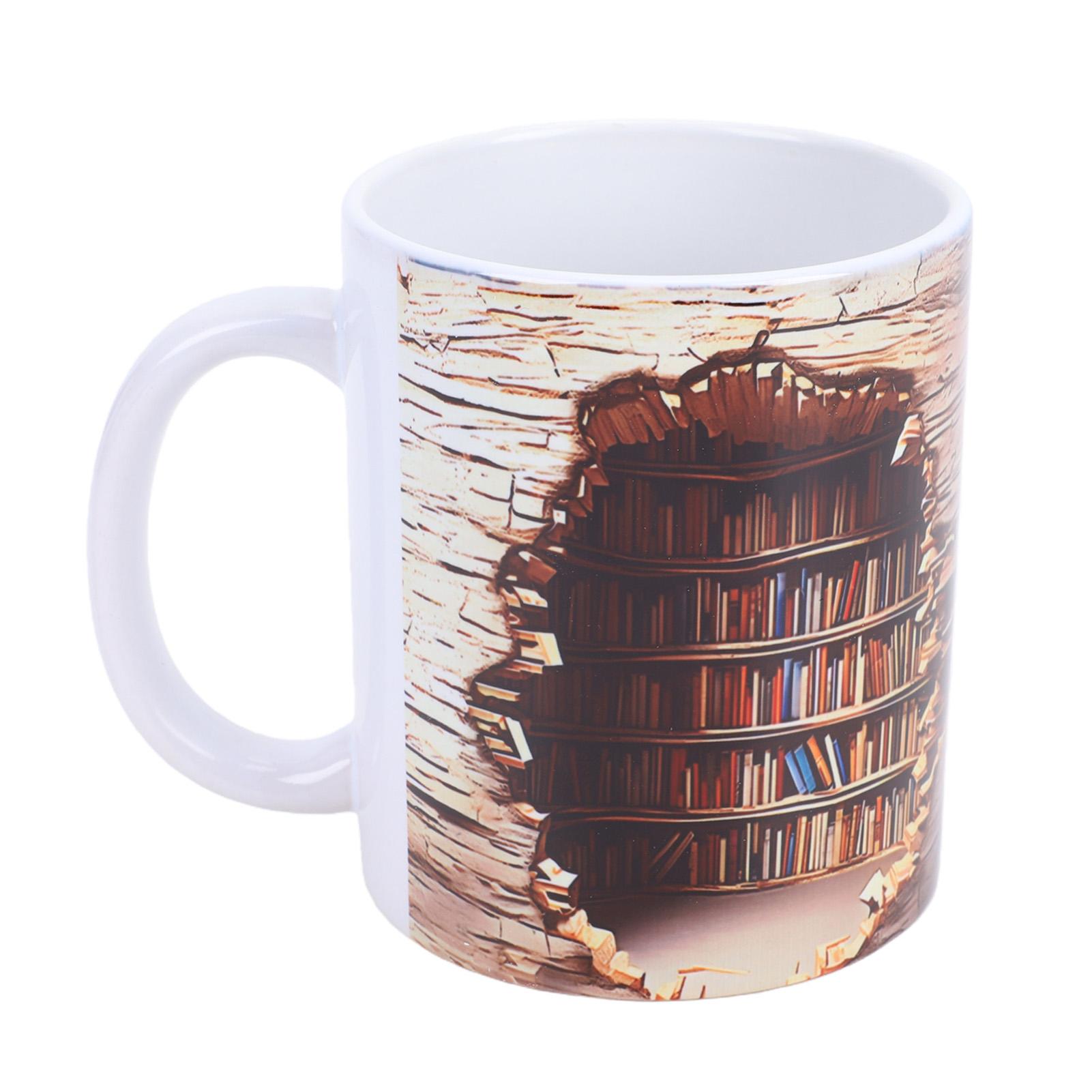 

3D кружка-книга Керамическая чашка Уникальный художественный дизайн 3D визуальный эффект Кружка-книга Домашний декор B Type B