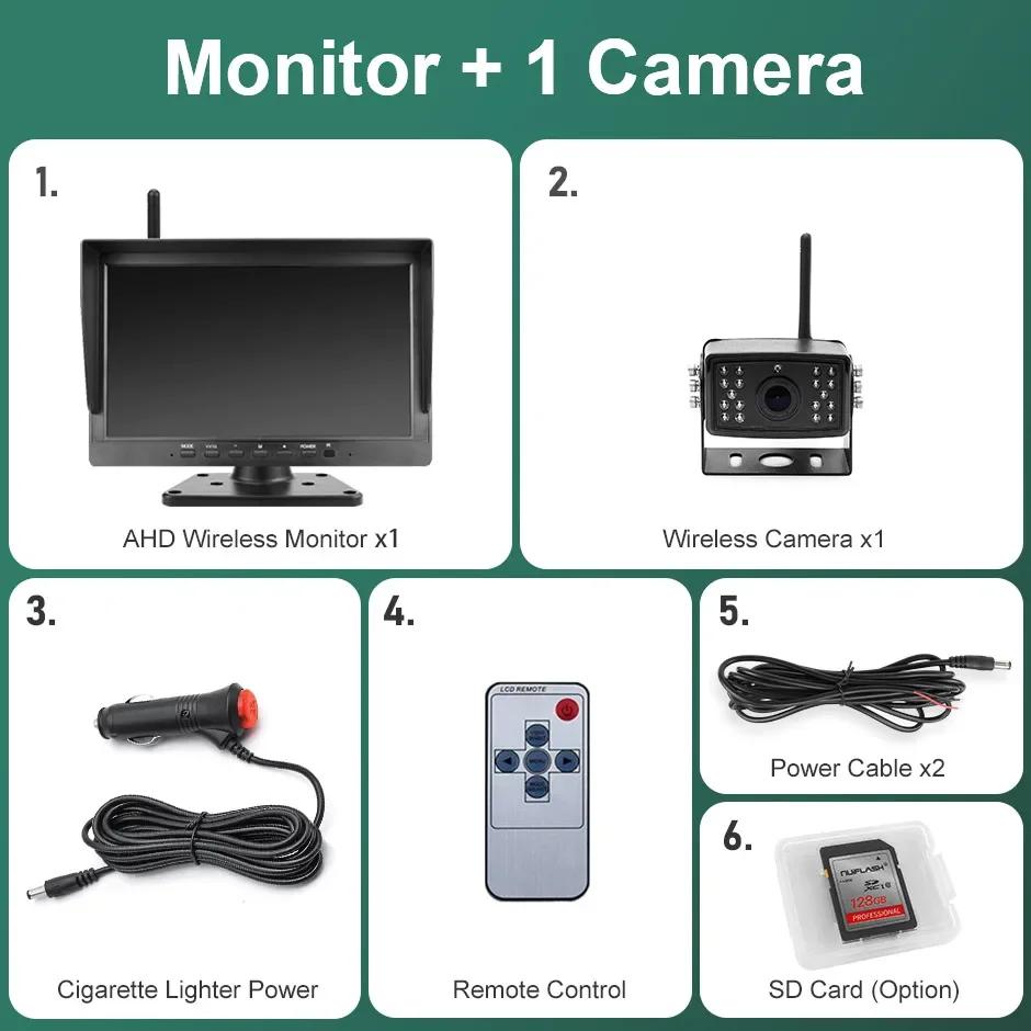 

GreenYi беспроводной 10-дюймовый DVR монитор AHD высокой четкости ночное видение обратный резервный рекордер Wifi камера 1080 для автобуса автомобиля грузовика No SD Card