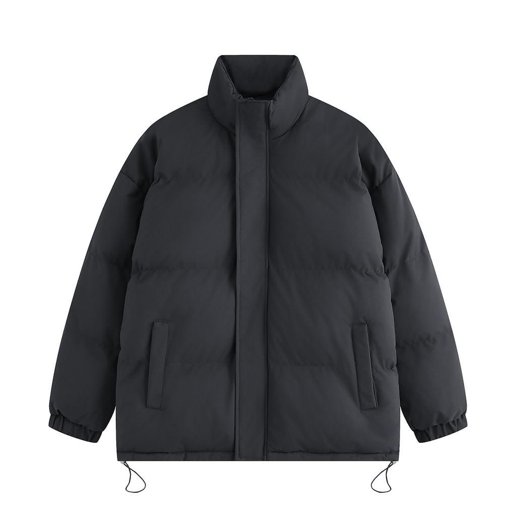 Men's and Women's Solid Color Thermal Cotton-padded Clothes Loose Men's Bread Clothes