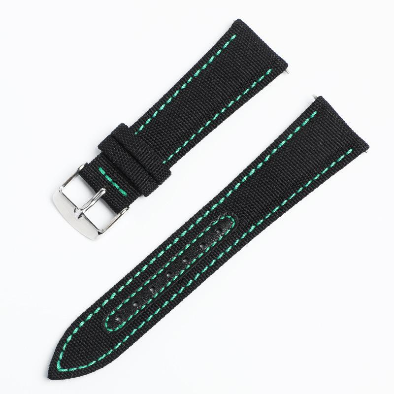 Canvas Nylon Strap Universal Huawei Samsung Nylon Leather Watch Strap 20mm 22mm for Omega