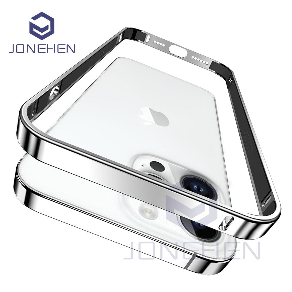 Light Alloy Bumper Case For For Iphone 12 13 14 Plus 1 16 17 Pro Max Thin Aluminum Metal Frame Protective Back Acccessories