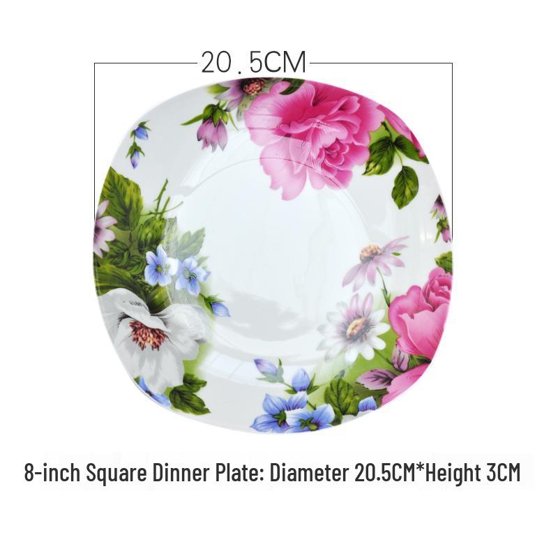 Imperial Concubine 10-inch Porcelain Soup and Serving Plate