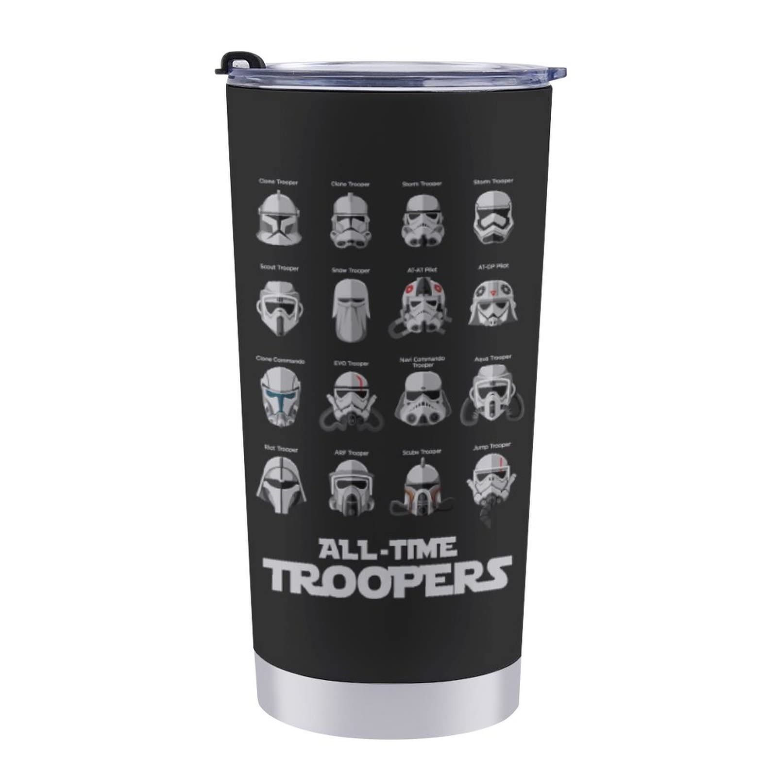 

Стакан Звездные войны 600 мл с вакуумной изоляцией, с двойными стенками из нержавеющей стали SUS304 пищевого класса, кофейная чашка с крышкой для автомобиля, термос-стакан для дня, холодный/горячий чёрный