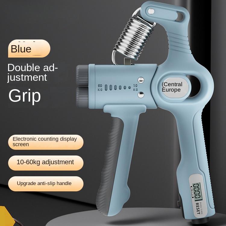 Counting Grip Strength Device for Men, Professional Adjustable Hand Trainer, Finger Arm Wrist Strength Rehabilitation Exercise Device