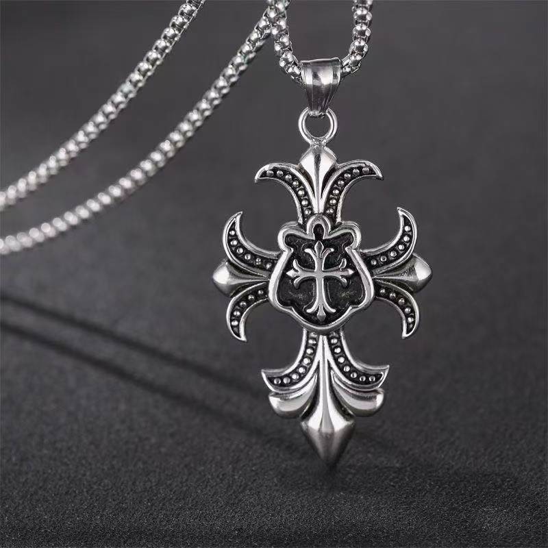 Eagle Wing Pendant Necklace, Men's Punk Streetwear Fashion Jewelry