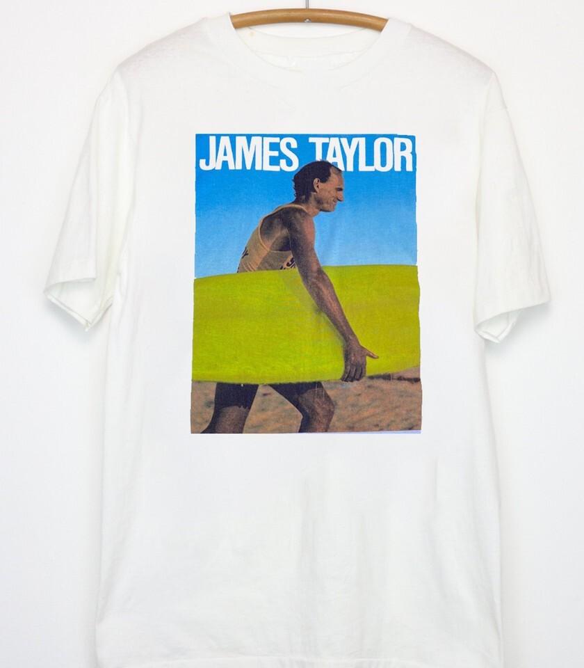 James Taylor poster T-shirt white short sleeve All sizes S-3XL Unisex T-Shirt M