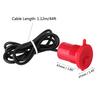 Motorcycle USB Socket Power Supply Port for Mobile Phone Waterproof Red