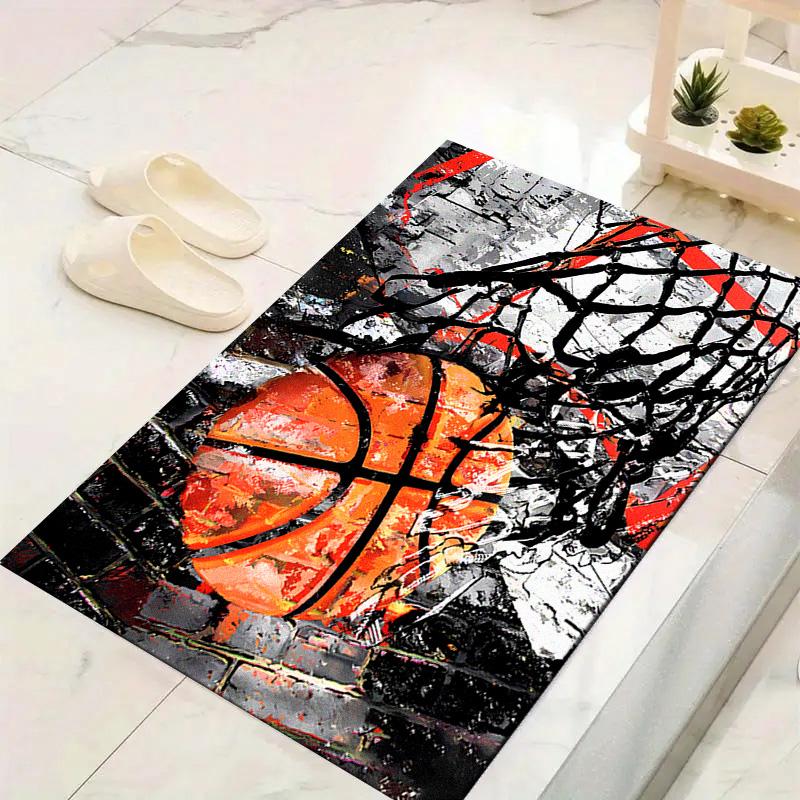 Basketball Carpet Rug for Living Room Bedroom Home Sofa Decoration,Kids Play Non-slip Floor Mat