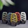 All-Round Flowing Sand Incense Burner: Ceramic Monk Maitreya Buddha Ornament