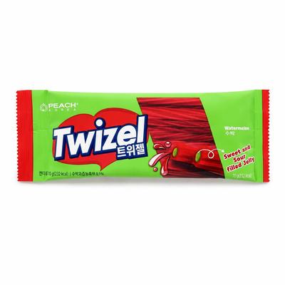 YEM Watermelon Flavored Long Strip Filled Gummy Candy 70g