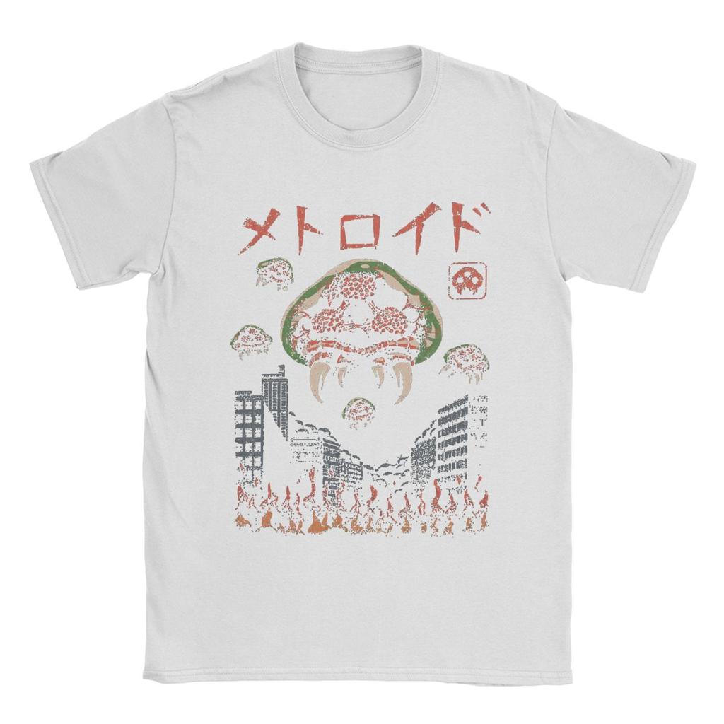 Tricou Super Metroid parazit Kaiju pentru bărbați joc creativ bumbac pur tricou mânecă scurtă tricouri grafice imprimate topuri