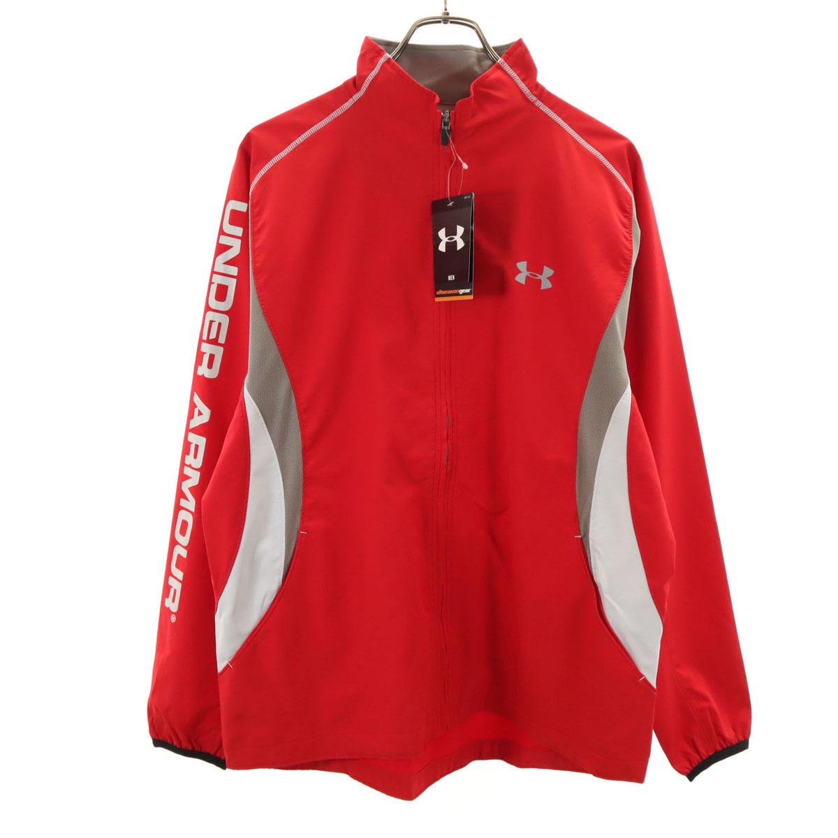 

UNDER ARMOUR unused training Track jacket L Red Men s Used