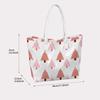 Cute Pink Tree Pattern Shoulder Bag Fashionable Large Capacity Casual Daily Tote Bag for Ladies Trendy Portable Travel Handbag