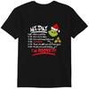 The Funny Character Christmas Schedule Funny T-shirt, My Day I'm Booked Classic T-shirt