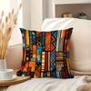 1pc Colorful Boho Geometric Throw Pillow Cover 45.72X45.72 cm Double Sided Printed Bohemian Decorative Cushion Case Zipper Closure Machine Washable, N