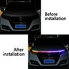 120/150/180cm Car Hood Decorative Light APP Remote Control RGB Led Colorful Car Headlight Strip 12v Universal for UTV ATV DRL