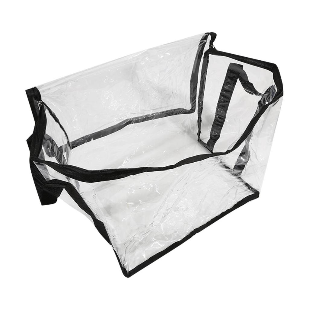 Multifunctionele Opbergtas voor Speelgoedpoppen Huishouden Grote Capaciteit Draagbaar Waterdicht Boek Sorteer Organizer PVC Opvouwbare Transparante Mand