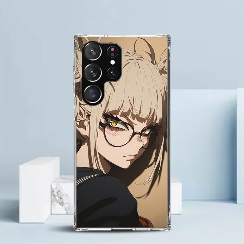 Himiko Toga My Hero Fashion Soft Cover for Samsung Galaxy S25 Edge S26 S24 S23 Ultra Phone Case S22 S21 Plus S20 FE Print Patter
