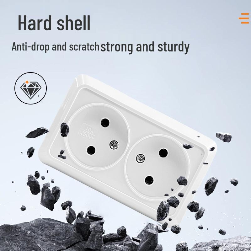 European Standard Flame Retardant High-Power Multi-Function Surface-Mounted Industrial Socket Panel