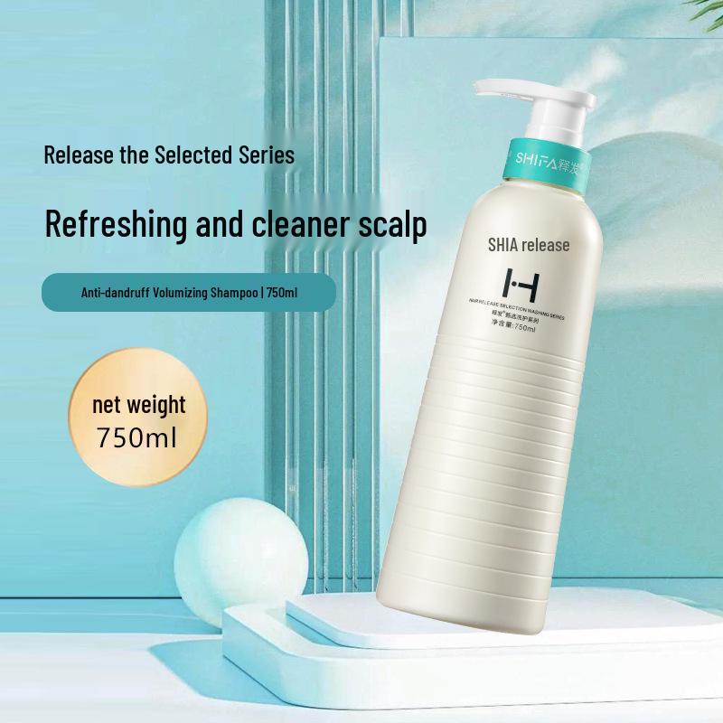 Volumizing Oil-Control Shampoo with Long-Lasting Fragrance - Professional Hair Care Essential Oil (Large Bottle)