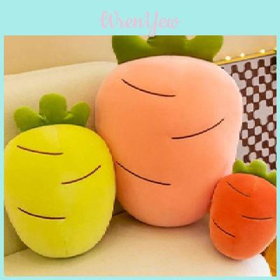 Cute Carrot Plushie Vegetable Soft Stuffed Cartoon Toy Fluffy Pillow Pink/orange/yellow/red 28/40/60/80cm