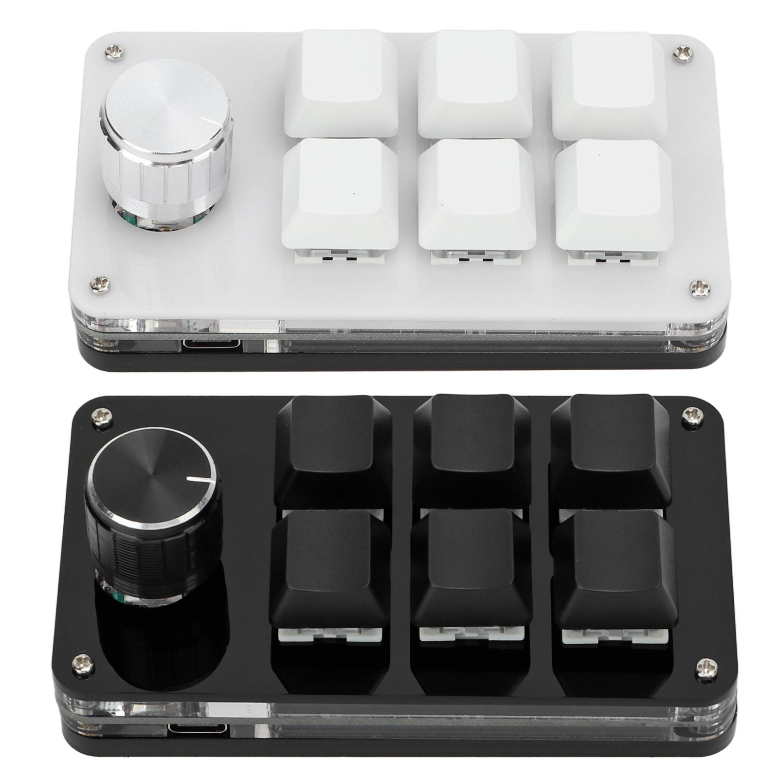 

Механическая клавиатура для одной руки, многофункциональная 6-клавишная мини-игровая клавиатура, программируемая клавиатура с короткими клавишами