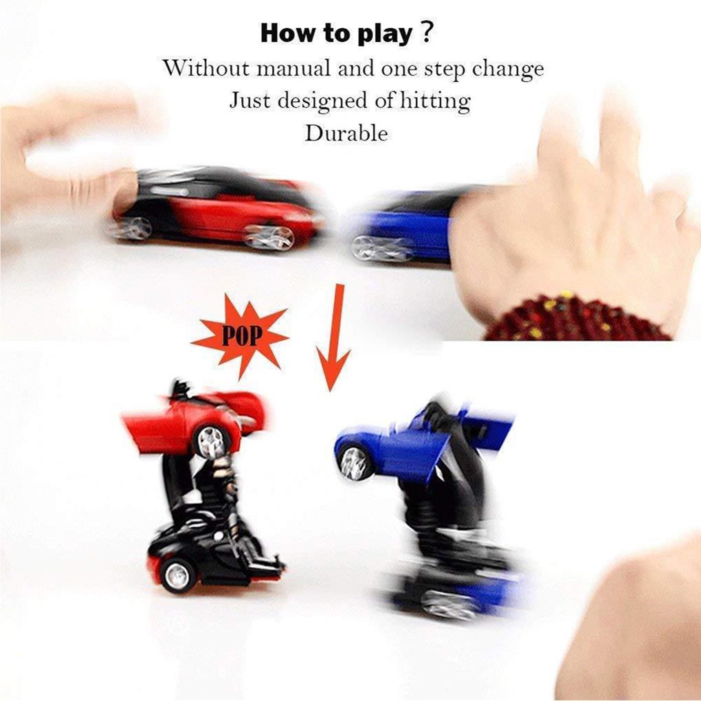 Car Robot Plastics Small Scale Wear-resistance Firmness Vehicles Toys Action Figure Inertial Power Vehicle Robots