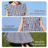 ASK JUNIOR Ärmelloses Kariertes Maxikleid für Kinder