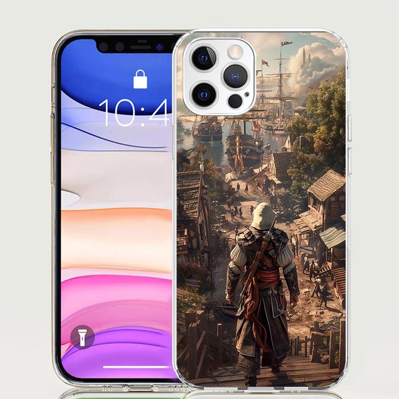 Чехол для телефона Assassin's Creed для Apple iPhone 17 Air 16 15 Plus 14 + 13 Mini 12 11 Pro Max 7 8 SE 16Max Мягкая накладка Co