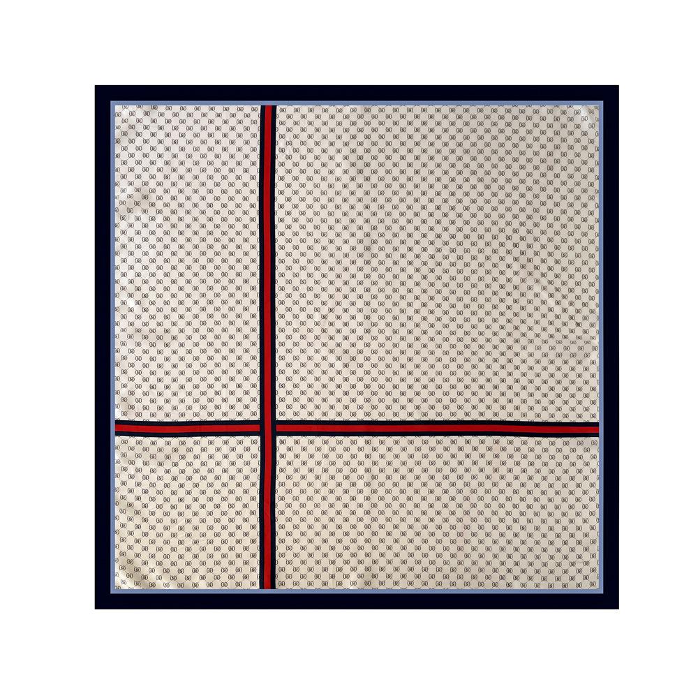 Eșarfă Nouă de Mătase 90cm Eșarfă Damă Tip Wrap Eșarfă cu Imprimeu Litere Eșarfă Satinată Mare Pătrată Șal