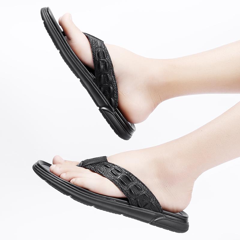 Модные уличные тапочки для улицы 2024 г. Новое поступление летних мужских шлепанцев — фото 4