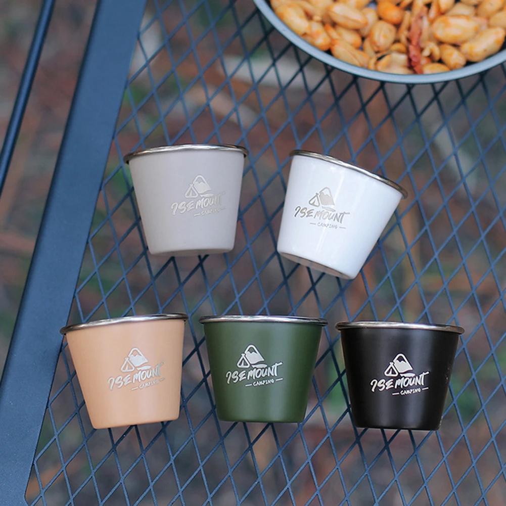 50ML Mini Coffee Mug Household Wine Cup 304 Stainless Steel Beer Mug Stackable Lightweight Pint Cup Portable Metal Tea Cup