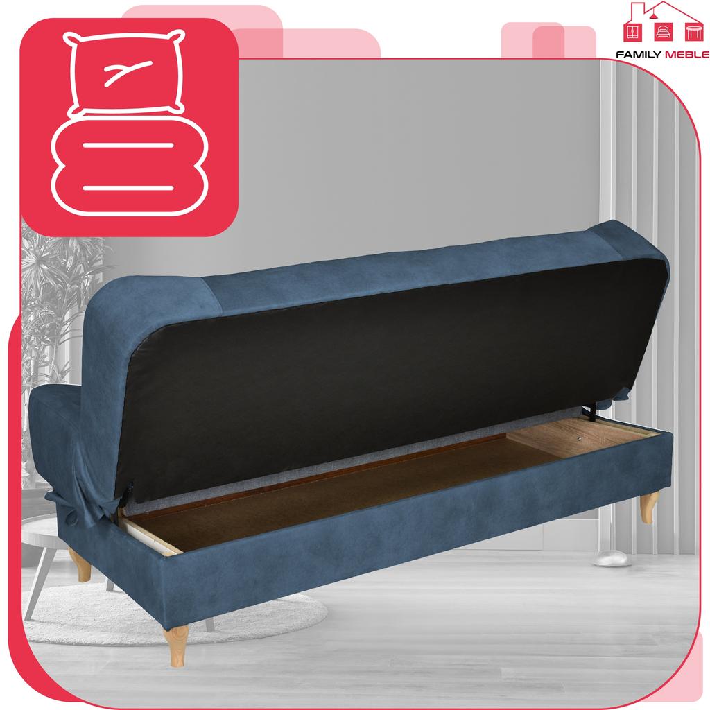 Sofa Sofa Sara Sofa Bed Bonell Bed Family Furniture Blue