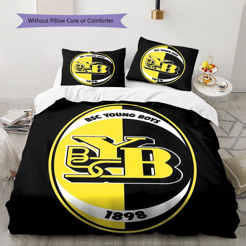 BSC Young Boys Pattern Bedding Home Decoration Birthday Gift ( 1 Duvet Cover + 2 Pillowcase, Without Core),fan Merchandise.