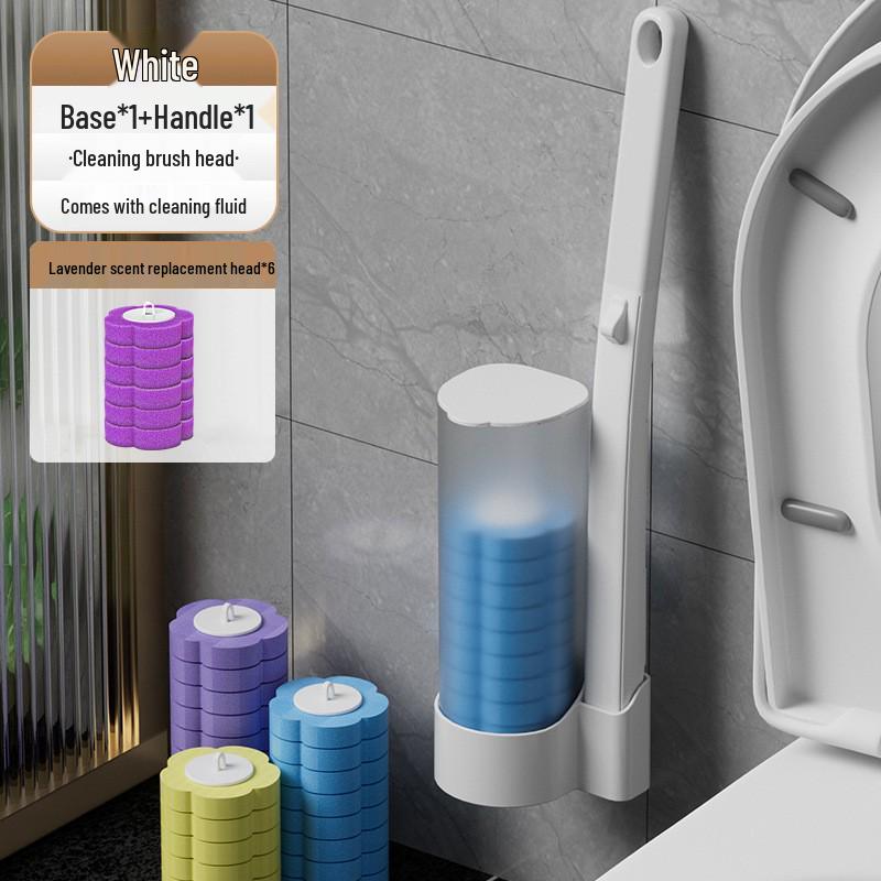 Set scopino per WC usa e getta: Sterile, Senza Angoli Morti, Manico Lungo per Pulizie Domestiche