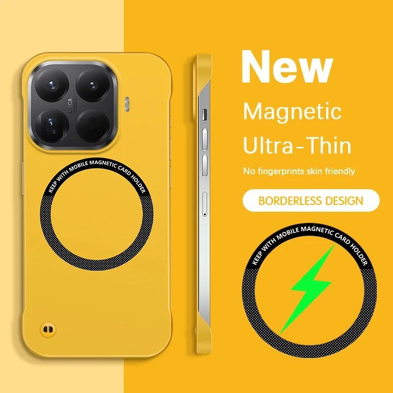 Carcasă Pentru Xiaomi 17T 15T Pro Pentru Magsafe Magnetic Fără Margini Hard PC Rezistentă la Șocuri pentru Mi 17TPro 15TPro Mată Subțire Husă Telefon