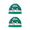 2pcs/set Snowman Christmas Car Seat Cover Cartoon Auto Headrest Decorative Hat  Car Decor
