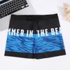 Men's Fashionable Quick-Dry Swim Trunks - Breathable, Anti-Embarrassment, Plus Size Boxer Briefs for Beach & Swimming.