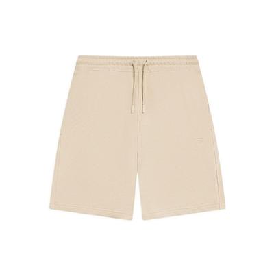 Li Ning China Color Series Solid Logo Embroidered Elastic Waist Straight Leg Shorts Men Shorts Milk-Brown AKSS629-5
