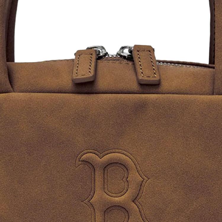 MLB Boston Red Sox Adjustable Detachable Shoulder Strap Crossbody Handbag Women handbags Dark-Brown 3ACRSD16N-43BRS
