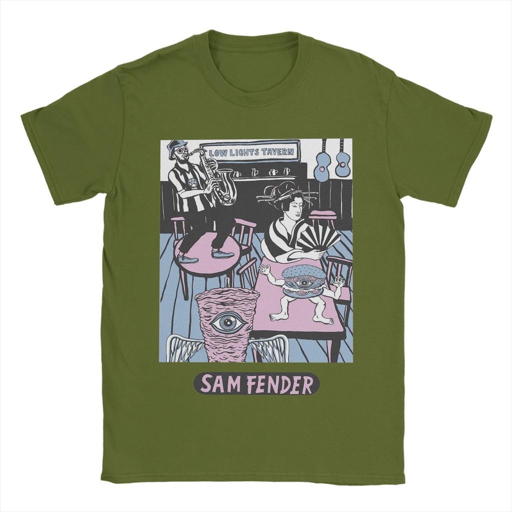 Amazing Sam Fenders T-Shirt Men Round Collar Cotton T Shirts Short Sleeve Tees Graphic Clothing