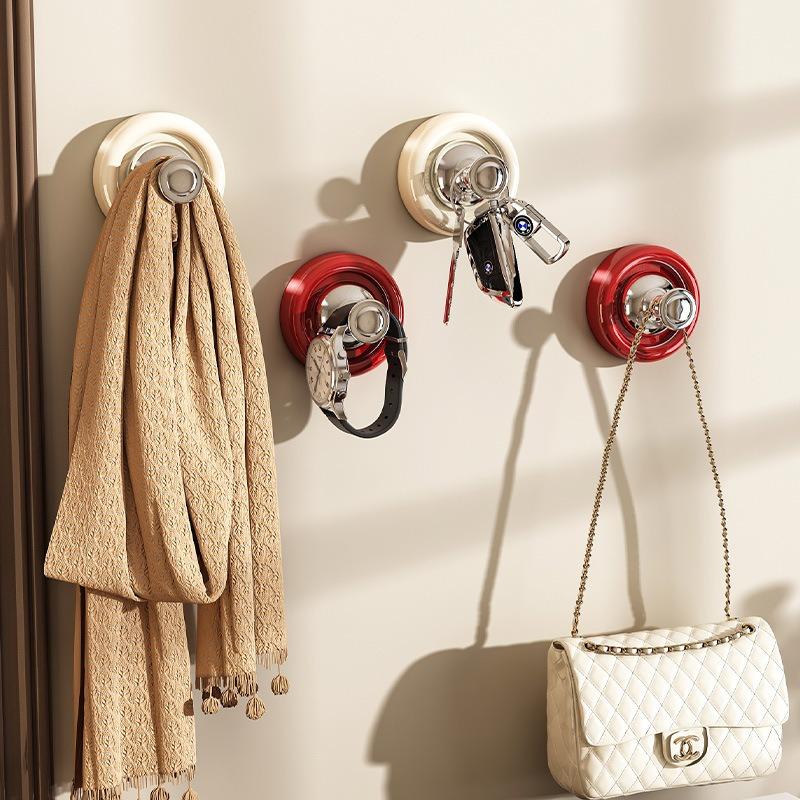 Suction Cup Hook, Strong Vacuum Non-drilling, Sticky Hook, Towel Rack, Kitchen, Bathroom, Toilet, No Trace, Movable