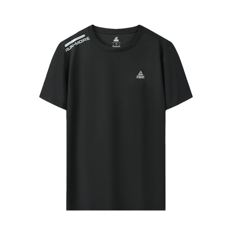 Men's PEAK Sports Quick-Dry Ice Silk Fitness T-Shirt - Short Sleeve Summer Top