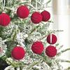 Burgundy Burgundy Christmas Ornaments Festive Centerpiece Decorations Soft Plush Texture Versatile Christmas Use