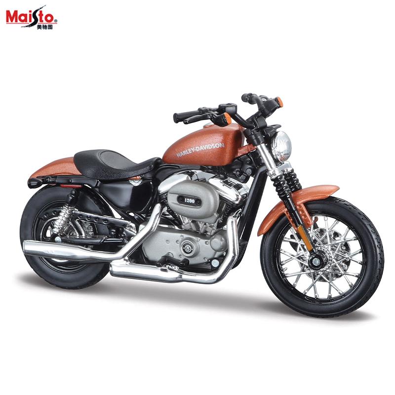 Maisto 1:18 Harley-Davidson Motorcycle 2009 FXDFSE CVO Fat Bob Alloy Motorcycle Model Toy Car Collection
