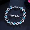 Popular Jewelry Accessories Color Zircon Jewelry Bracelet Brass Electroplated Platinum Jewelry