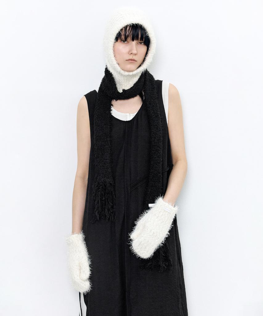 INSILENCE WOMEN Winter Boucle Balaclava Cream